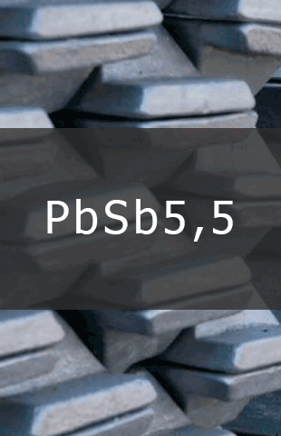 Свинцово-сурьмянистые сплавы PbSb5,5